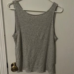 Zyia Grey Slouch Twist Tank-Medium